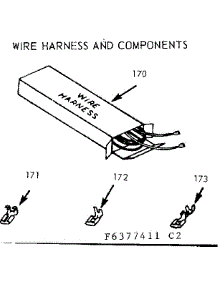 Wire Harness And Components parts for Kenmore Range 647.6387411 (6476387411, 647 6387411) from AppliancePartsPros.com