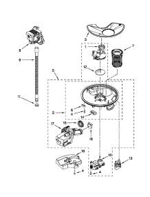 Pump And Motor Parts parts for Kenmore Dishwasher 662.13299K112 (66213299K112, 662 13299K112) from AppliancePartsPros.com