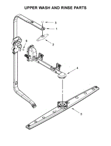 Upper Wash And Rinse Parts parts for Kenmore Dishwasher 665.12413N413 (66512413N413, 665 12413N413) from AppliancePartsPros.com