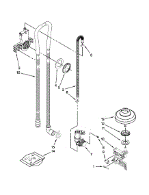 Fill, Drain And Overfill Parts parts for Kenmore Dishwasher 665.12779K311 (66512779K311, 665 12779K311) from AppliancePartsPros.com