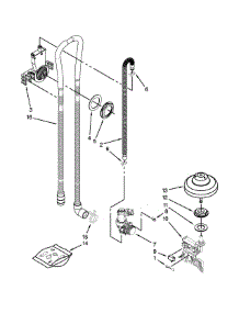 Fill, Drain And Overfill Parts parts for Kenmore Dishwasher 665.12793K313 (66512793K313, 665 12793K313) from AppliancePartsPros.com