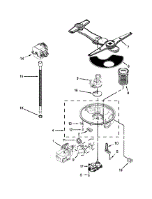 Pump, Washarm And Motor Parts parts for Kenmore Dishwasher 665.12833K314 (66512833K314, 665 12833K314) from AppliancePartsPros.com