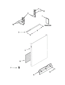 Door Panel Parts parts for Kenmore Dishwasher 665.13003N510 (66513003N510, 665 13003N510) from AppliancePartsPros.com