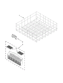 Lower Rack Parts parts for Kenmore Dishwasher 665.13004N510 (66513004N510, 665 13004N510) from AppliancePartsPros.com