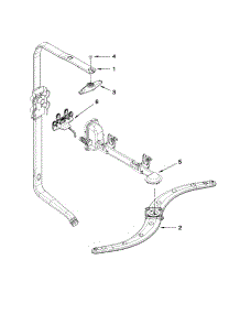 Upper Wash And Rinse Parts parts for Kenmore Dishwasher 665.13044K113 (66513044K113, 665 13044K113) from AppliancePartsPros.com