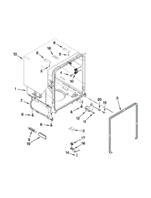Tub And Frame Parts parts for Kenmore Dishwasher 665.13073K212 (66513073K212, 665 13073K212) from AppliancePartsPros.com