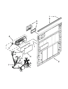 Inner Door Parts parts for Kenmore Dishwasher 665.13073K213 (66513073K213, 665 13073K213) from AppliancePartsPros.com