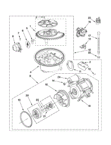 Pump And Motor Parts parts for Kenmore Dishwasher 665.13102K901 (66513102K901, 665 13102K901) from AppliancePartsPros.com