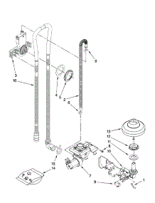 Fill, Drain And Overfill Parts parts for Kenmore Dishwasher 665.13123K700 (66513123K700, 665 13123K700) from AppliancePartsPros.com