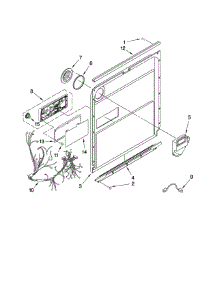 Door And Latch Parts parts for Kenmore Dishwasher 665.13182K802 (66513182K802, 665 13182K802) from AppliancePartsPros.com