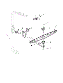 Upper Wash And Rinse Parts parts for Kenmore Dishwasher 665.13213K901 (66513213K901, 665 13213K901) from AppliancePartsPros.com
