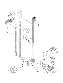 Fill, Drain And Overfill Parts parts for Kenmore Dishwasher 665.13249K900 (66513249K900, 665 13249K900) from AppliancePartsPros.com