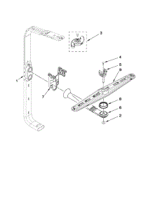 Upper Wash And Rinse Parts parts for Kenmore Dishwasher 665.13249K901 (66513249K901, 665 13249K901) from AppliancePartsPros.com