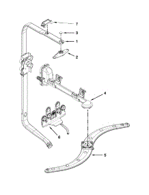 Upper Wash And Rinse Parts parts for Kenmore Dishwasher 665.13263K114 (66513263K114, 665 13263K114) from AppliancePartsPros.com