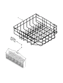 Lower Rack Parts parts for Kenmore Dishwasher 665.13272K118 (66513272K118, 665 13272K118) from AppliancePartsPros.com