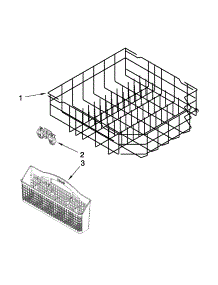 Lower Rack Parts parts for Kenmore Dishwasher 665.13273K115 (66513273K115, 665 13273K115) from AppliancePartsPros.com