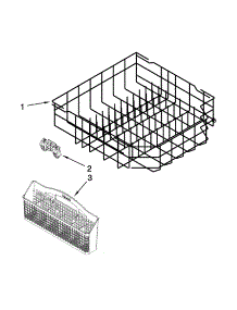 Lower Rack Parts parts for Kenmore Dishwasher 665.13279K116 (66513279K116, 665 13279K116) from AppliancePartsPros.com