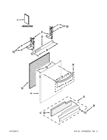 Door And Panel Parts parts for Kenmore Dishwasher 665.13292K115 (66513292K115, 665 13292K115) from AppliancePartsPros.com