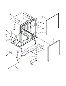 Tub And Frame Parts parts for Kenmore Dishwasher 665.13293K110 (66513293K110, 665 13293K110) from AppliancePartsPros.com