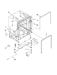 Tub And Frame Parts parts for Kenmore Dishwasher 665.13299K114 (66513299K114, 665 13299K114) from AppliancePartsPros.com