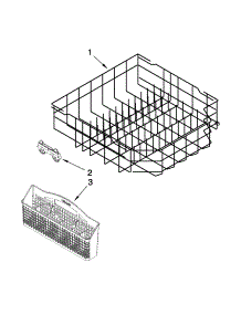 Lower Rack Parts parts for Kenmore Dishwasher 665.13299K116 (66513299K116, 665 13299K116) from AppliancePartsPros.com