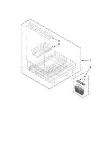 Upper And Lower Dishrack Parts parts for Kenmore Dishwasher 665.133395 (665133395, 665 133395) from AppliancePartsPros.com