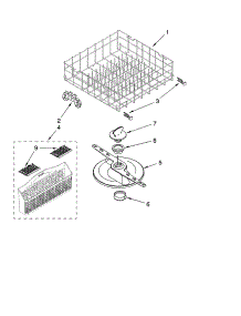 Lower Dishrack Parts parts for Kenmore Dishwasher 665.13402K900 (66513402K900, 665 13402K900) from AppliancePartsPros.com