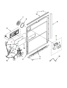 Door And Latch Parts parts for Kenmore Dishwasher 665.13422K702 (66513422K702, 665 13422K702) from AppliancePartsPros.com