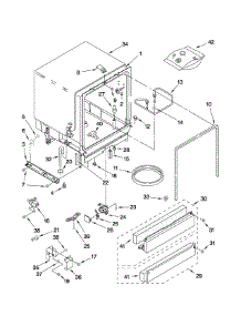 Tub Assembly Parts parts for Kenmore Dishwasher 665.13443K901 (66513443K901, 665 13443K901) from AppliancePartsPros.com