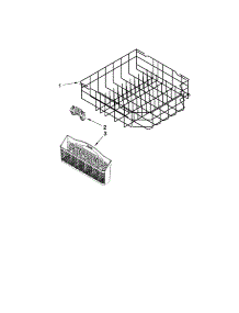 Lower Rack Parts parts for Kenmore Dishwasher 665.13453K902 (66513453K902, 665 13453K902) from AppliancePartsPros.com