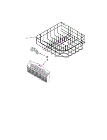 Lower Rack Parts parts for Kenmore Dishwasher 665.13459K901 (66513459K901, 665 13459K901) from AppliancePartsPros.com
