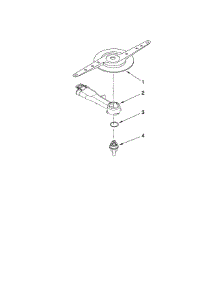 Lower Washarm Parts parts for Kenmore Dishwasher 665.13462K901 (66513462K901, 665 13462K901) from AppliancePartsPros.com