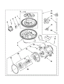 Pump And Motor Parts parts for Kenmore Dishwasher 665.13463K903 (66513463K903, 665 13463K903) from AppliancePartsPros.com