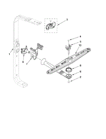 Upper Wash And Rinse Parts parts for Kenmore Dishwasher 665.13473K902 (66513473K902, 665 13473K902) from AppliancePartsPros.com