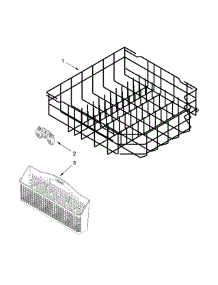 Lower Rack Parts parts for Kenmore Dishwasher 665.13479N412 (66513479N412, 665 13479N412) from AppliancePartsPros.com