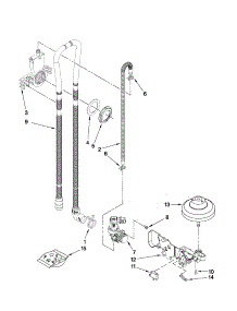Fill And Overfill Parts parts for Kenmore Dishwasher 665.13483K903 (66513483K903, 665 13483K903) from AppliancePartsPros.com