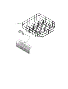 Lower Rack Parts, Optional Parts (Not Included) parts for Kenmore Dishwasher 665.13559K700 (66513559K700, 665 13559K700) from AppliancePartsPros.com