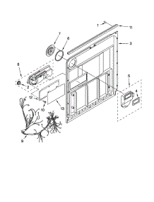 Door And Latch Parts parts for Kenmore Dishwasher 665.13559K700 (66513559K700, 665 13559K700) from AppliancePartsPros.com
