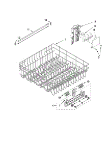 Upper Rack And Track Parts parts for Kenmore Dishwasher 665.13633K902 (66513633K902, 665 13633K902) from AppliancePartsPros.com