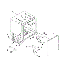 Tub And Frame Parts parts for Kenmore Dishwasher 665.13639K903 (66513639K903, 665 13639K903) from AppliancePartsPros.com