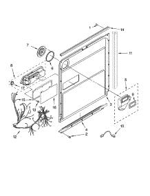 Door And Latch Parts parts for Kenmore Dishwasher 665.13754K602 (66513754K602, 665 13754K602) from AppliancePartsPros.com