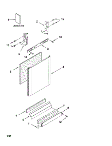 Door And Panel Parts parts for Kenmore Dishwasher 665.13763K603 (66513763K603, 665 13763K603) from AppliancePartsPros.com
