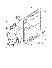 Door And Latch Parts parts for Kenmore Dishwasher 665.13772K603 (66513772K603, 665 13772K603) from AppliancePartsPros.com