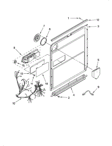 Door And Latch Parts parts for Kenmore Dishwasher 665.13792K603 (66513792K603, 665 13792K603) from AppliancePartsPros.com