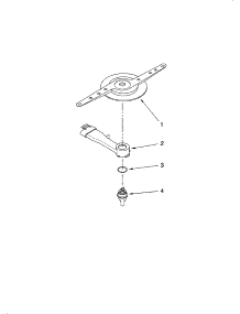 Lower Washarm Parts parts for Kenmore Dishwasher 665.13793K603 (66513793K603, 665 13793K603) from AppliancePartsPros.com