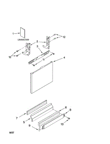 Door And Panel Parts parts for Kenmore Dishwasher 665.13854K603 (66513854K603, 665 13854K603) from AppliancePartsPros.com