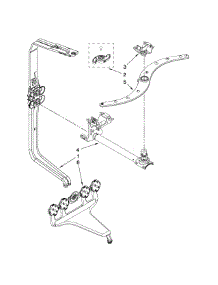 Upper Wash And Rinse Parts parts for Kenmore Dishwasher 665.13883K801 (66513883K801, 665 13883K801) from AppliancePartsPros.com