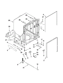 Tub And Frame Parts parts for Kenmore Dishwasher 665.13922K010 (66513922K010, 665 13922K010) from AppliancePartsPros.com