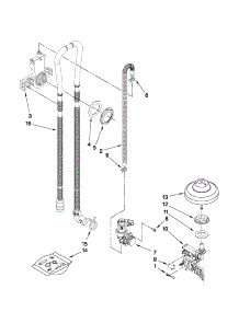 Fill, Drain And Overfill Parts parts for Kenmore Dishwasher 665.13942K011 (66513942K011, 665 13942K011) from AppliancePartsPros.com
