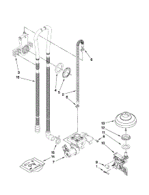 Fill, Drain And Overfill Parts parts for Kenmore Dishwasher 665.13943K010 (66513943K010, 665 13943K010) from AppliancePartsPros.com